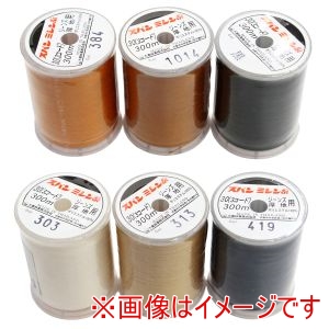 ダイヤフェザー ダイヤフェザー 家庭用 スパン ミシン糸 デニムカラー 6色セット 30番 300m DKS30-DENIMSET