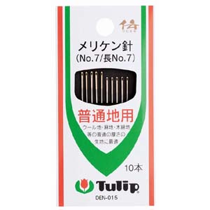 チューリップ tulip チューリップ 伝 メリケン針 No.7 長No.7 DEN-015 tulip