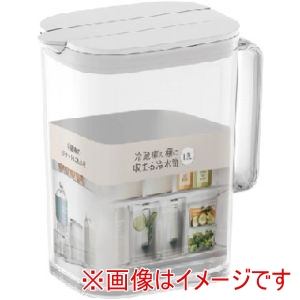 アスベル ASVEL アスベル 棚に収まる 冷水筒 1.2L ホワイト