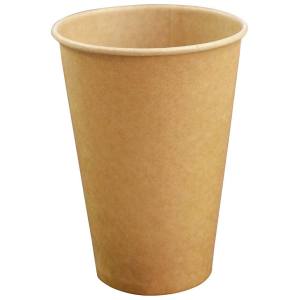 大黒工業 大黒工業 紙カップ 12oz 未晒無地 50個入り