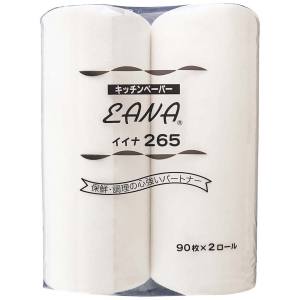 東京クイン 東京クイン キッチンペーパー イイナ 265 中 90枚×2ロール