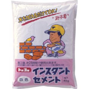 トーヨーマテラン トーヨーマテラン NO5125 インスタントセメント 白 4kg 1袋入 