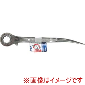 トップ工業 TOP トップ工業 RM-17X19S-SV 総磨きショートラチェットレンチ