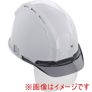 タジマ TAJIMA タジマ HSWCSSB ヘルメット セフメット セフ取付溝付ヘルメット ホワイト スモーク シールド付