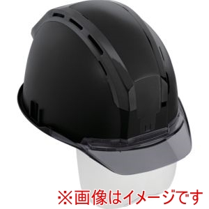 タジマ TAJIMA タジマ HSBKCSSB ヘルメット セフメット セフ取付溝付ヘルメット ブラック スモーク シールド付