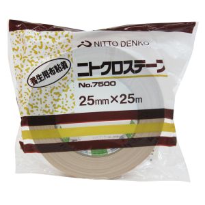 日東電工 Nitto 日東電工 7500 NO7500X25DB 養生用布粘着テープ 25mm×25m ダンボール