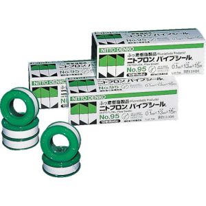日東電工 Nitto 日東電工 95-15 ニトフロンパイプシール No.95JIS 0.1mm×13mm×15m 10巻 メーカー直送 代引不可 北海道沖縄離島不可