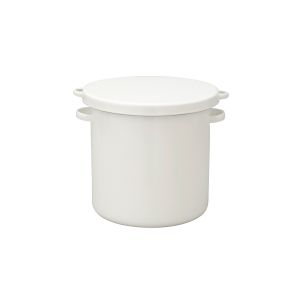 野田琺瑯 NodaHoro 野田琺瑯 ホワイトシリーズ ラウンドストッカー 18cm WRS-18