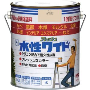 ニッぺ ニッぺ HTA101-1.6 水性フレッシュワイド 1.6L アイボリー 