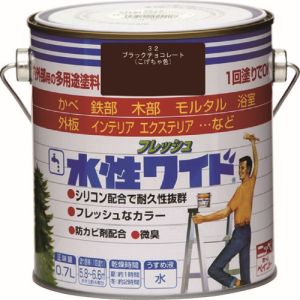 ニッぺ ニッぺ 4976124025419 水性フレッシュワイド 0.7L ブラックチョコレート HTA114-0.7