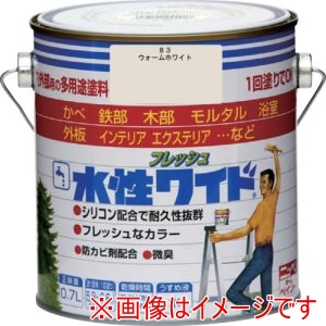 ニッぺ ニッぺ HTA163-0.7 水性フレッシュワイド 0.7L ウォームホワイト 
