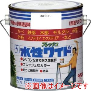 ニッぺ ニッぺ 水性フレッシュワイド 0.7L 透明クリヤー HTA182-0.7