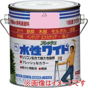 ニッぺ ニッぺ HTA184-0.7 水性フレッシュワイド 0.7L ピンク 