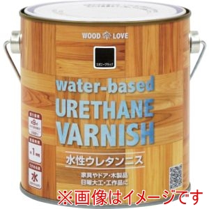ニッぺ ニッぺ 300N025-750 水性ウレタンニス 750ml エボニーブラック 