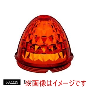 ジェットイノウエ JET INOUE  ジェットイノウエ 632229 トラック用品 JB製バスマーカーランプ 輝ら 対応レンズ 紅茶色