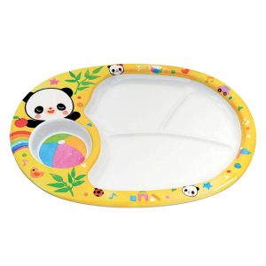 エンテック ENTEC エンテック メラミンお子様 ランチ皿 赤ちゃんパンダ L-7