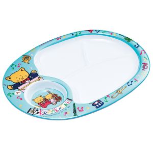 エンテック ENTEC エンテック メラミンお子様 ランチ皿 こねこたい ブルー