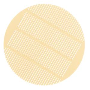 エンテック ENTEC エンテック PP ざるそば スダレ 丸型 NO.97I アイボリー