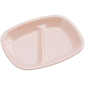 エンテック ENTEC エンテック メラミン食器 角仕切皿 大 ピンク PK-114