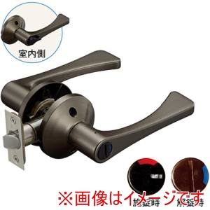 マツ六 マツ六 7010042 リフォーム用レバーハンドル錠 表示錠 トイレ用