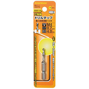 イチネンMTM ミツトモ 22279 Thread Master スレッドマスター  貫通穴用 六角軸ドリルタップ M4 イチネンMTM