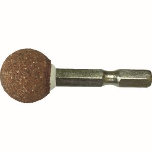 イチネンMTM ミツトモ 27808 六角軸 軸付砥石 金属用 WA 球型φ19mm イチネンMTM