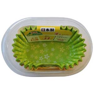 ヒロカ産業 ヒロカ産業 抗菌 小花 おかずカップ 深形 33mm 小判 48枚入