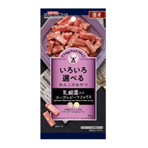 ドギーマンハヤシ DoggyMan ドギーマンハヤシ ドギースナックバリュー 乳酸菌入りマーブルビーフミックス 60g
