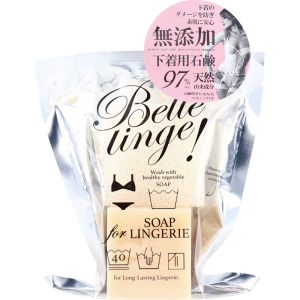 ペリカン石鹸 ペリカン石鹸 ベル ランジェ 洗濯用固形石鹸 スポンジ付 160g