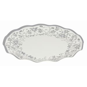 パール金属 Pearl パール金属 リトルリッチ WAVE ペーパープレート 26cm 5枚入 シルバー D-314