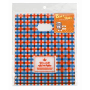 パール金属 パール金属 ベイクベイク 手さげ袋 S チェック 5枚入 底マチ D-6447