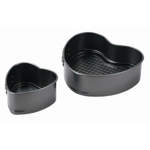 パール金属 パール金属 ベイクメイド シリコーン加工 ハートケーキ焼型 底取れ式 2点セット D-6586