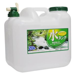 プラテック PLATEC BUB水缶 20L コック付き   