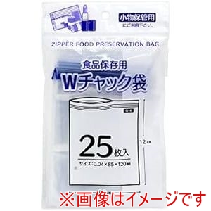 プラテック プラテック G-4 Wチャック袋25P