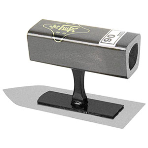 金長 金長 仕上鏝 ステン 0.3 黒塗角柄 90mm