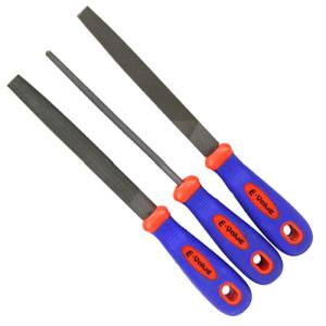 E-Value PC柄鉄工ヤスリセット3本組 150mm E-Value