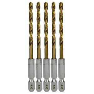 SK11 SK11 六角軸Tin鉄ドリル 普通 4.0mm 5pcs
