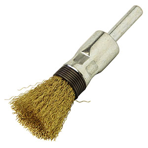 SK11 SK11 15mm 軸付筒型真中ブラシ