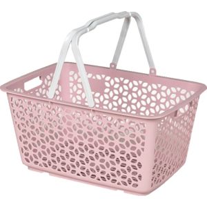 ヒマラヤ化学 ヒマラヤ化学 155959 1559 ハンドル積み重ねバスケット ピンク 513×355×260 メーカー直送 代引 北海道沖縄離島不可