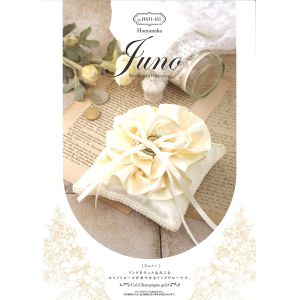 ハマナカ Hamanaka ハマナカ JUNO ホワイトローズの リングピロー シャンパンゴールド H431-161