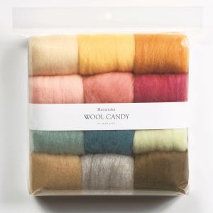 ハマナカ Hamanaka ハマナカ フェルト羊毛 ウールキャンディ 12色セット 2 ペールセレクション H441-122-2