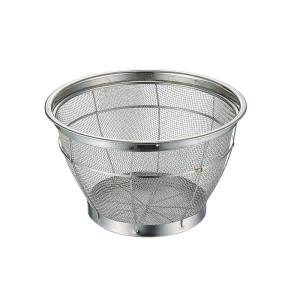 本間冬治工業 本間冬治工業 弁慶 18-8 深型ザル 荒目 27.5cm
