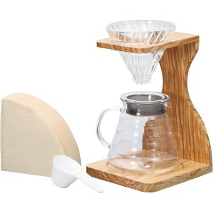 ハリオ HARIO ハリオ VSS-1206-OV V60オリーブウッドスタンドセット 実用容量600ml