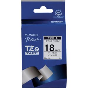 ブラザー brother ブラザー brother 感熱ラベルプリンター用ラミネートテープ 白 3-9219-04 TZe-241