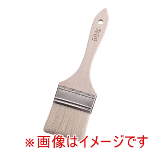 松田栄 松田栄 木柄 厚口ケーキ平ハケ 豚毛 60mm