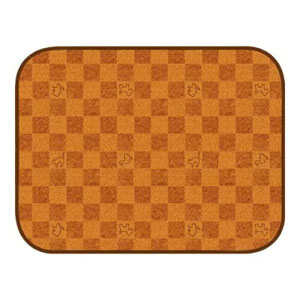 明和グラビア MEIWA 明和グラビア ペット用 防滑消臭マット M ブラウンチェック 65cm×90cm