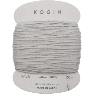 横田 ダルマ ダルマ こぎん糸 カード巻 約20m Col.10 銀ねず 横田 DARUMA