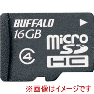 バッファロー BUFFALO バッファロー RMSD-BS16GB 防水仕様 Class4対応 microSDHCカード 16GB