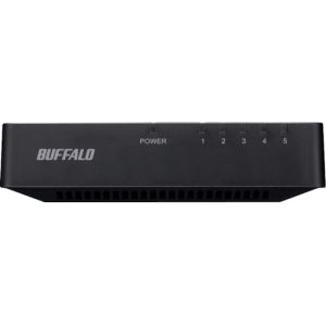 バッファロー バッファロー LSW4-TX-5EP/BKD 10/100Mbps対応 スイッチングハブ プラスチック筐体/電源外付けモデル 5ポート ブラック