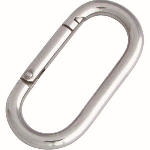 水本機械製作所 水本機械製作所 B-1256 ステンレス プチカラビナ スタンダード型 線径4mm 長さ38mm